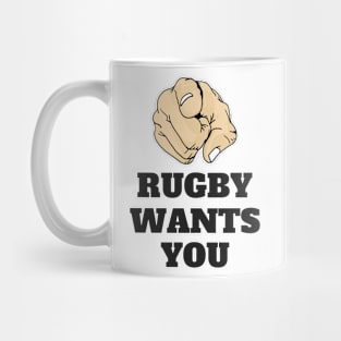 RUGBY WANTS YOU Mug